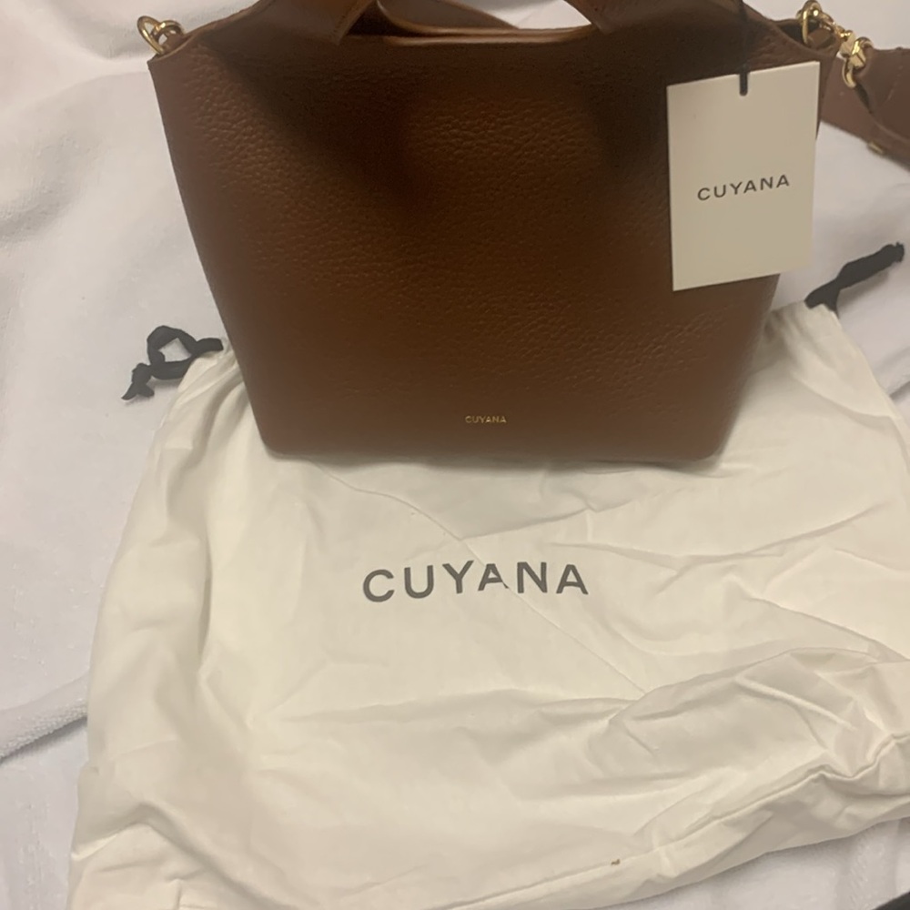 NWT Cuyana Mini System Tote in Dark Chestnut - Picture 7 of 13